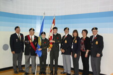 Cadets and Legion Members at MHS