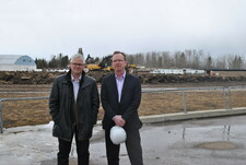 From left, Project Architect Dave MacGregor and Duncan Binder, Owner of Binder Construction.