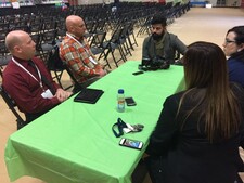 Teachers share their learning with the Whitecourt Star's Christopher King.